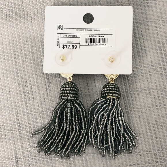 Sugarfix by BaubleBar Gray Polished Beaded Tassel Earrings 4/$20 - Picture 3 of 9
